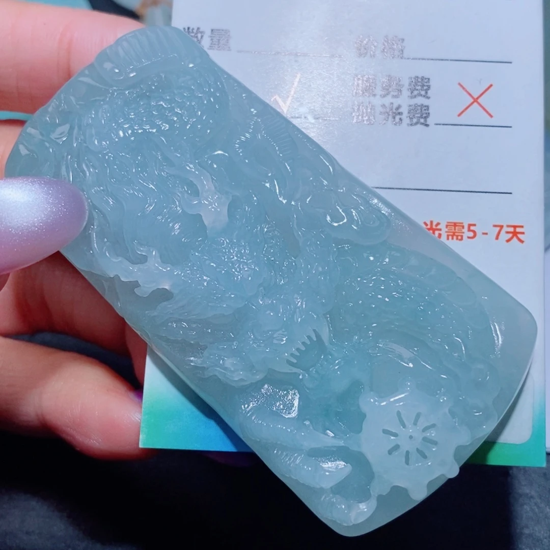 定制翡翠未镶嵌定制翡翠毛货挂件