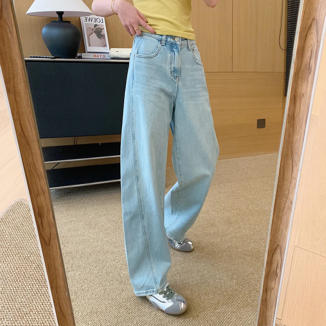 大叮自制清仓【弯刀SH裤】早春立体剪裁水洗固色弯刀牛仔裤！K1940