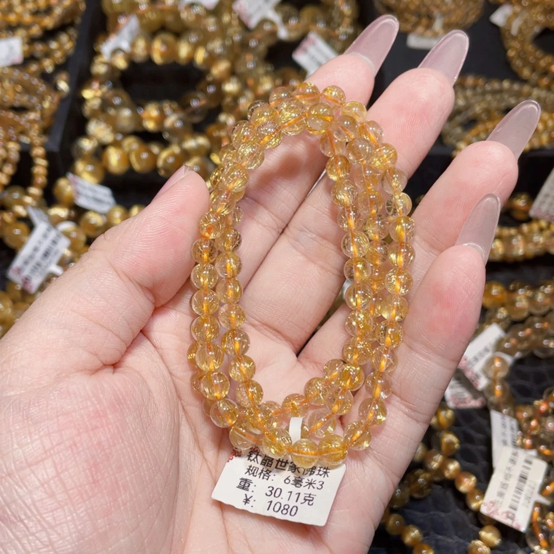 手链水晶未镶嵌天然钛晶手链