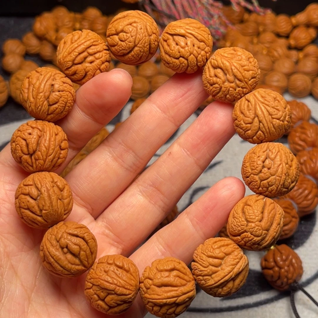 桃核手串龙纹桃核