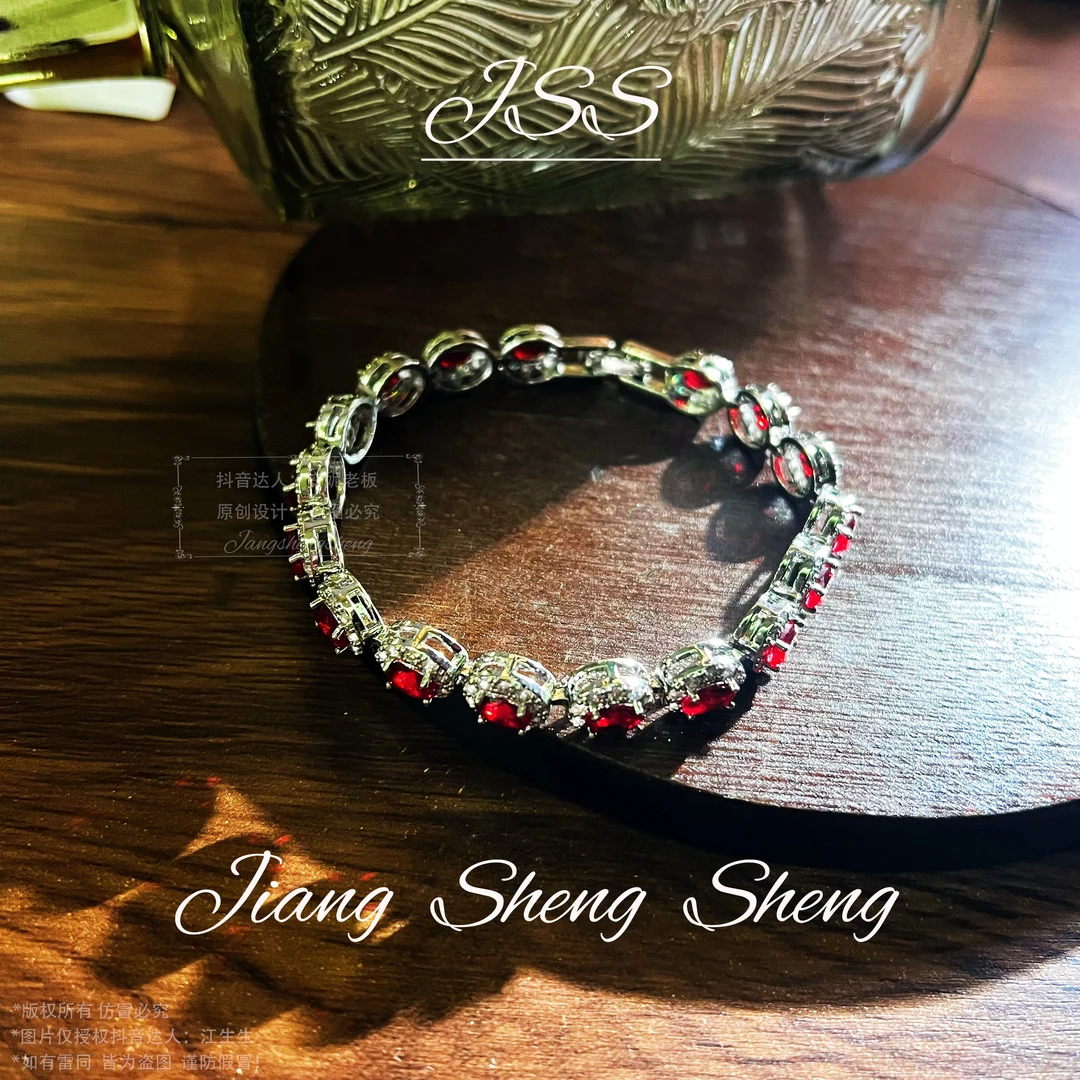 合金锆石手链 S11915 江生生【夜歌】手链