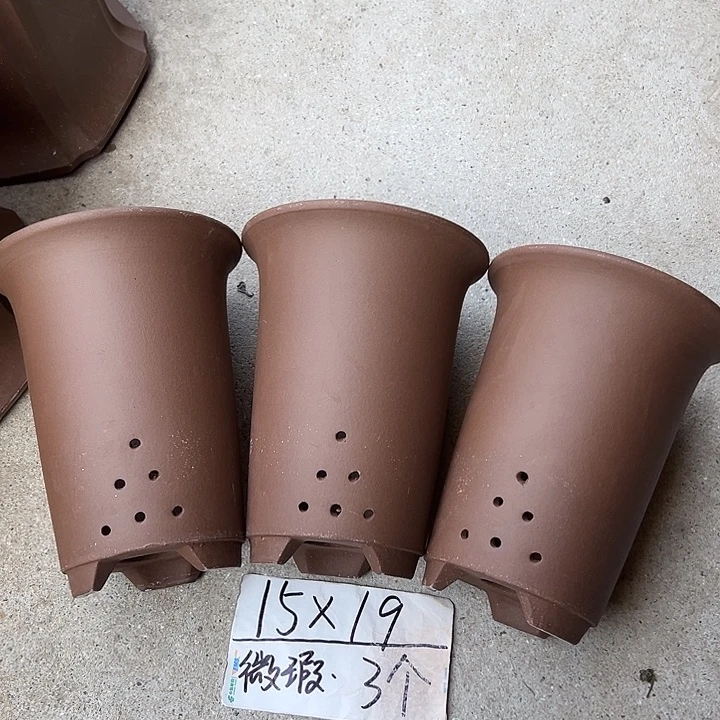 紫砂花盆宜兴紫砂花盆源头厂家3只