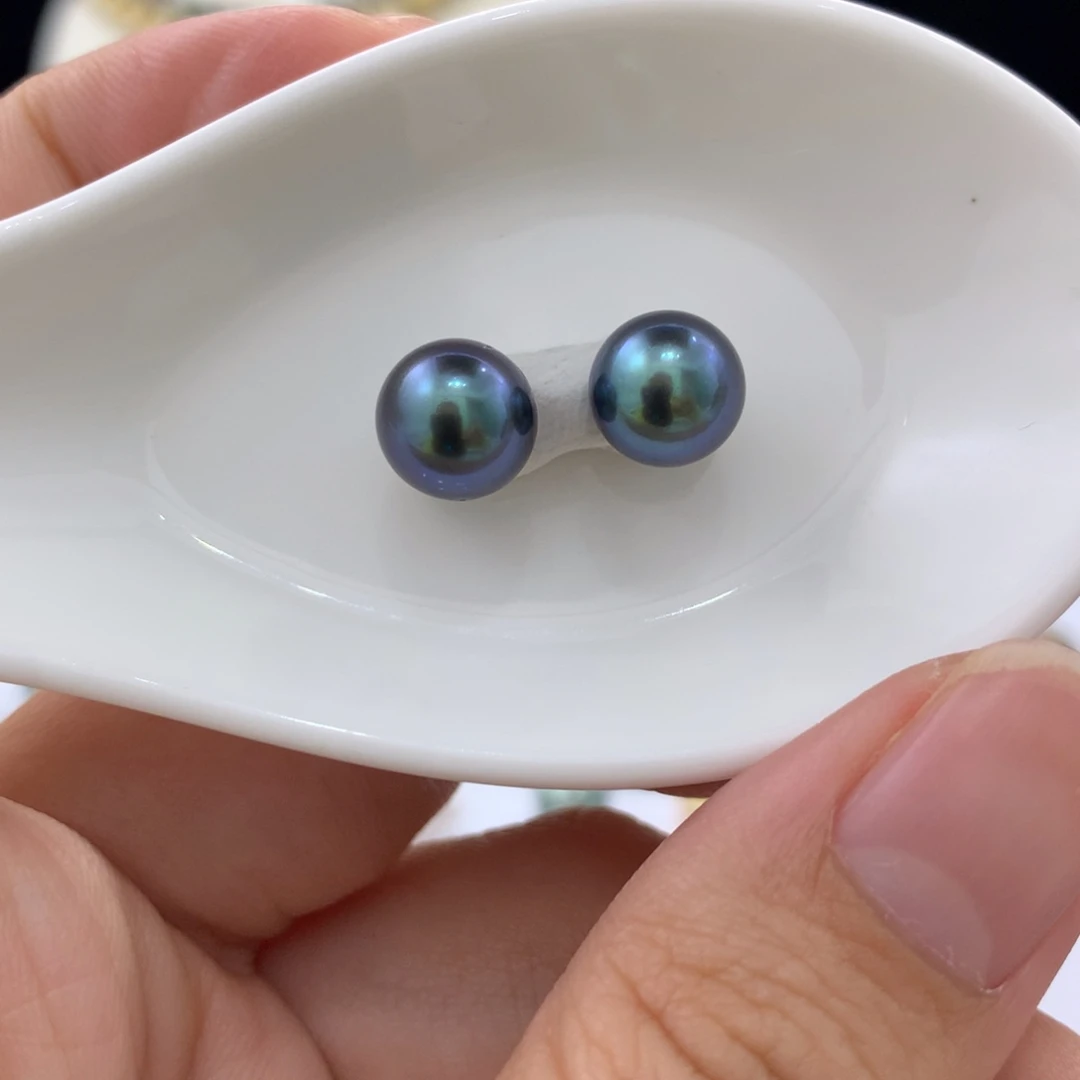 未镶嵌裸珠定制海水珍珠蓝莓