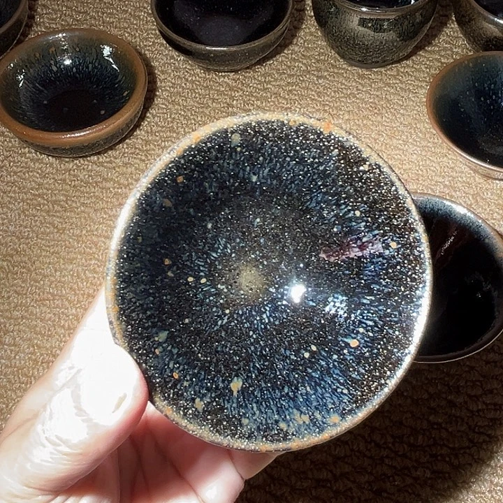 到***悠茶盏传统原矿釉柴烧建盏