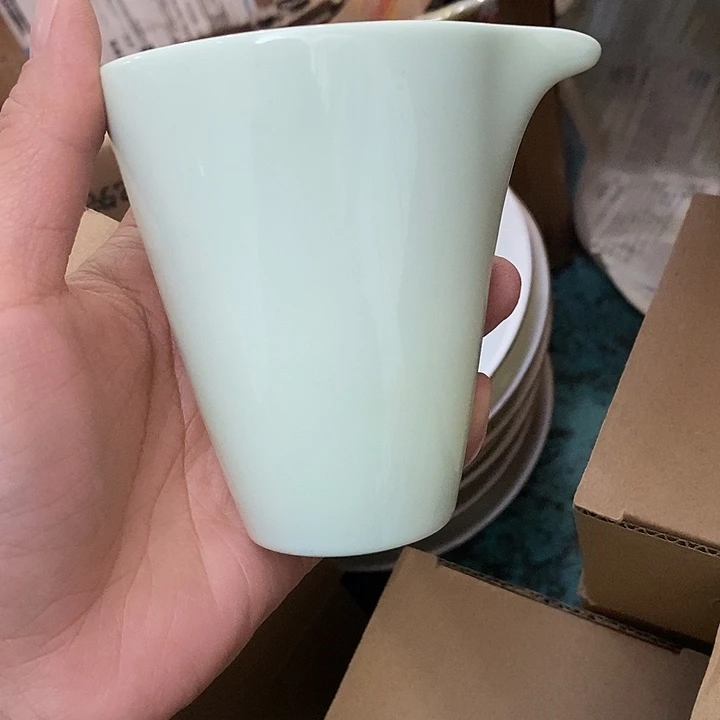 摆件陶绿稀土公道杯