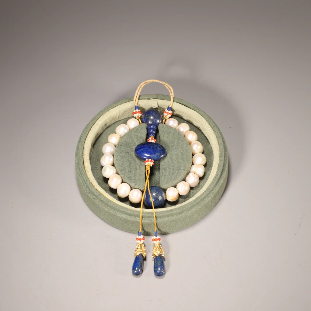 HY11 清代 珍珠十八籽手持