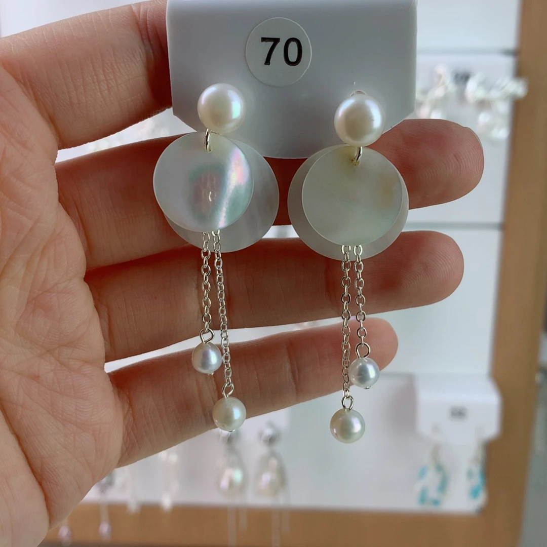 未镶嵌耳饰淡水珍珠