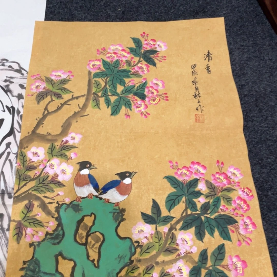 国画国画作品画心一张