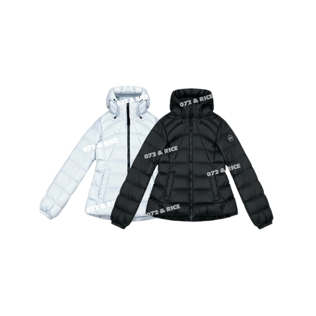 072 & RICE【加拿大】秋冬休闲连帽长袖白鹅绒外套 N-32JA7308