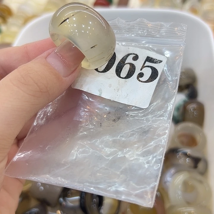 合金戒指玛瑙/玉髓65港20