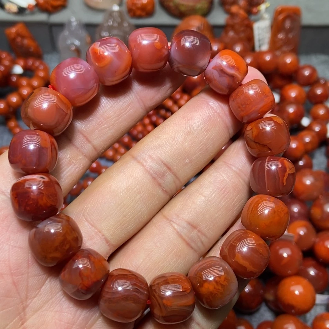 【闪购商品】南红玛瑙手串未镶嵌h****情13+’mm