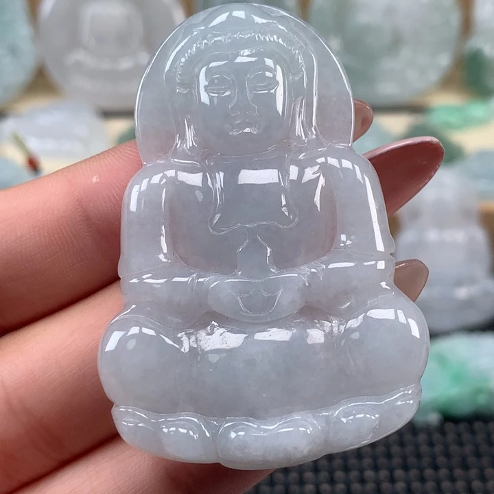 颈饰未镶嵌翡翠观音