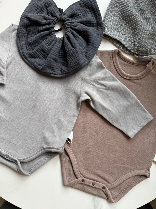 Joeykids✨德绒棉婴儿新生儿冬季保温包屁衣内搭哈衣爬服秋冬