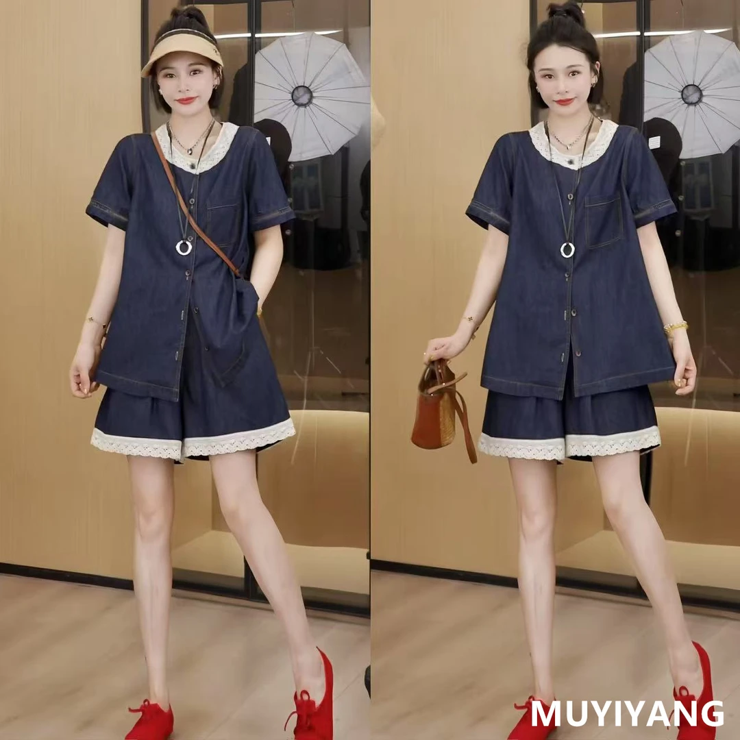 【随行】独特超好看蕾丝拼接花边高定两件套装 衣长70 25-167#