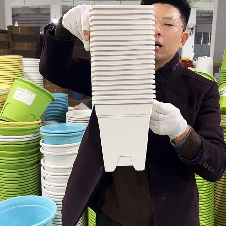 正品方盆口16高18白色5只无托