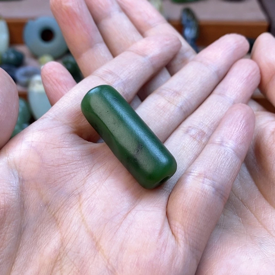 和田玉（碧玉）手链未镶嵌蒋*?定制