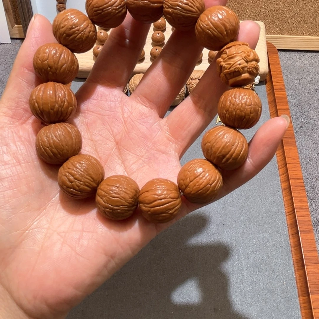 手串猴头核桃聚宝盆微瑕手串