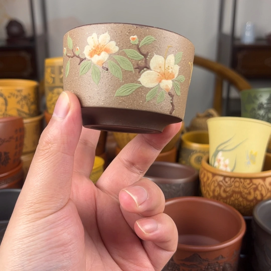 紫砂茶杯紫砂主人杯 手工制作