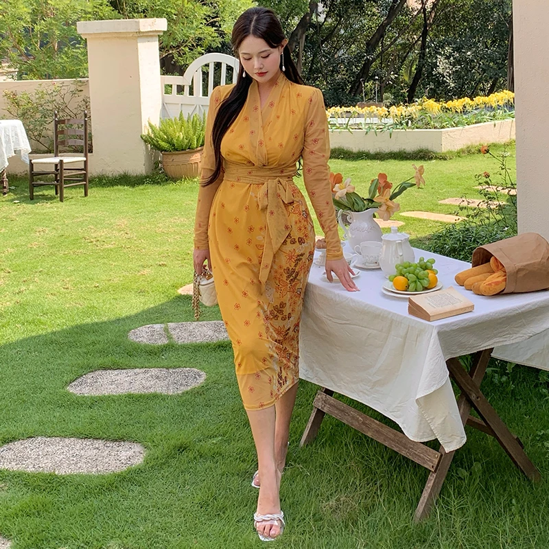 2025性感连衣裙微胖大码女装雪纺连衣裙旗袍大码裙子2092