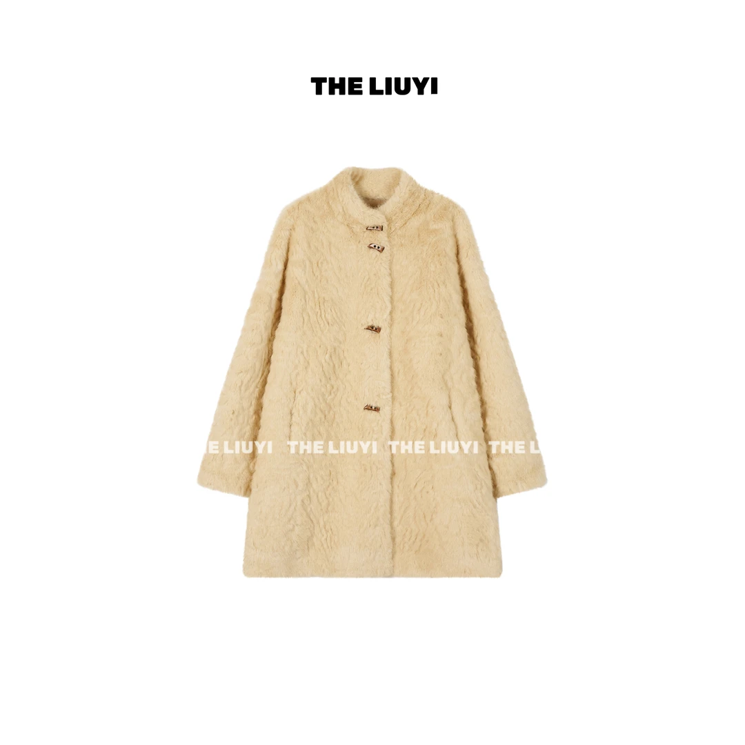 【LIUYI】冬季两面穿保暖环保毛毛外套51222A5