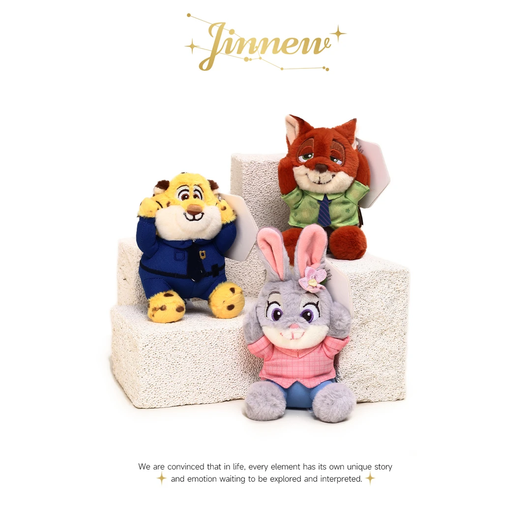 迪士尼系列-疯狂动物城贴贴毛绒挂件可爱包挂饰玩偶钥匙扣