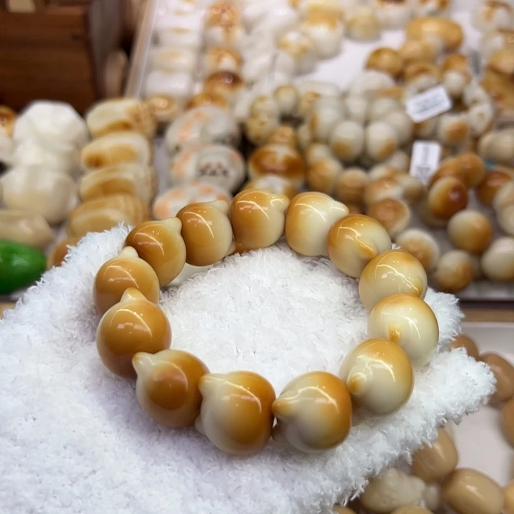 把件菩提根/象牙果20 象牙果原果雕刻炭烧渐变猫头全品