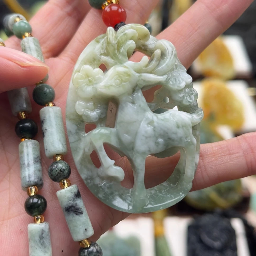 岫玉未镶嵌挂件挂件