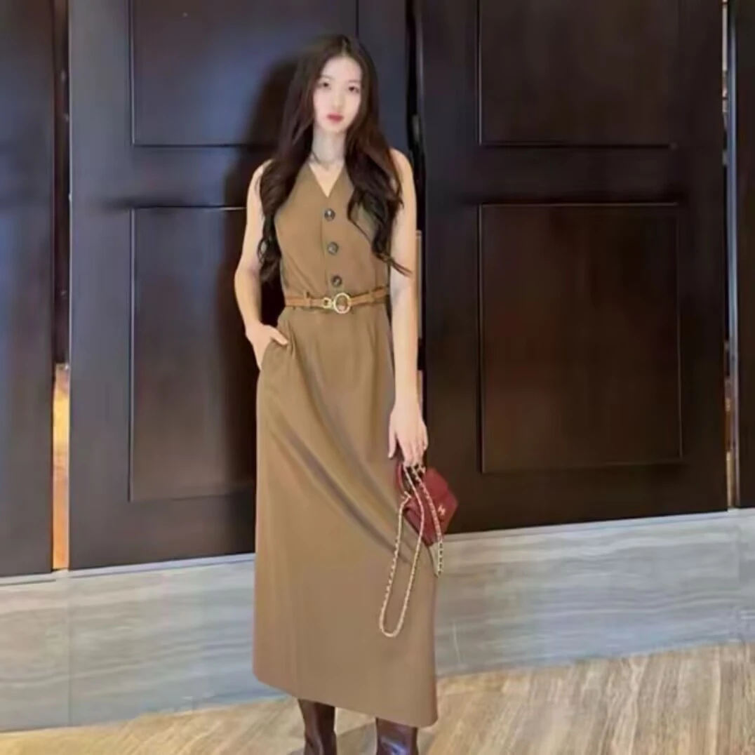 GIRDEAR/哥弟春夏秋修身简约收腰气质显瘦通勤女装连衣裙 1500526