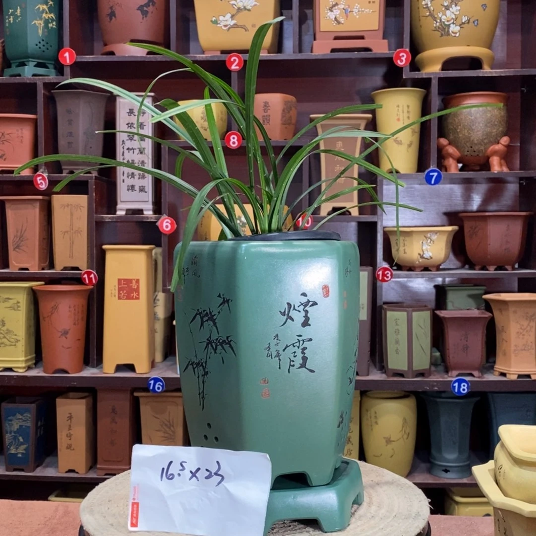 紫砂艺术紫砂花盆