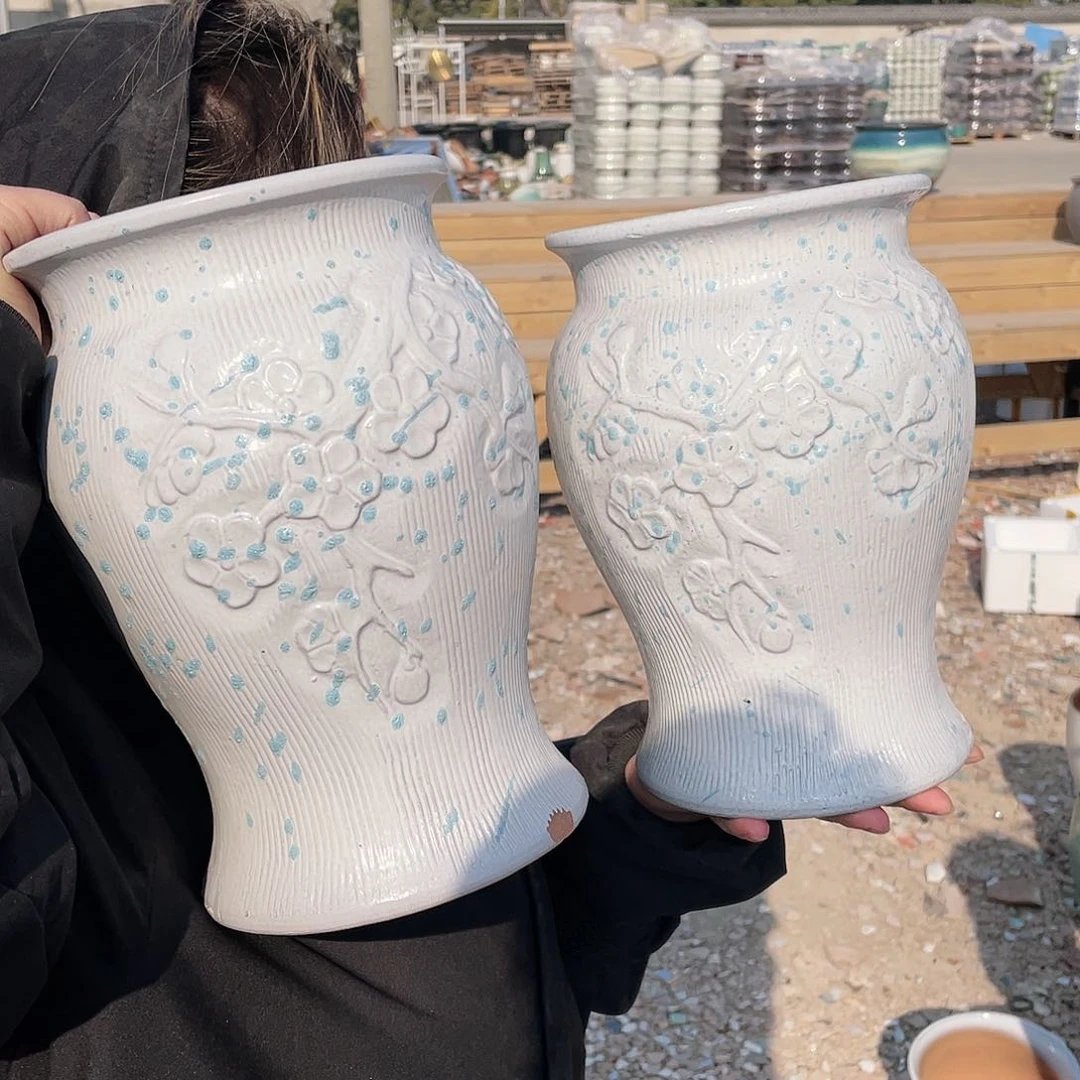 红陶王嫂花盆0118-142