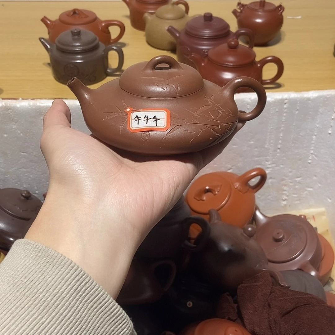 紫砂茶壶牛***牛宜兴紫砂壶