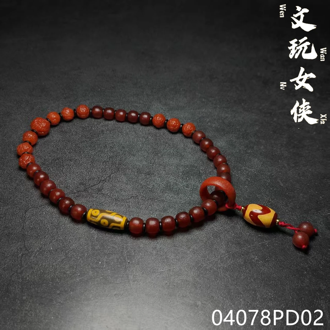 《文玩女侠慧慧》精品玛瑙手串手持10【文玩探宝】04078PD02H2-3