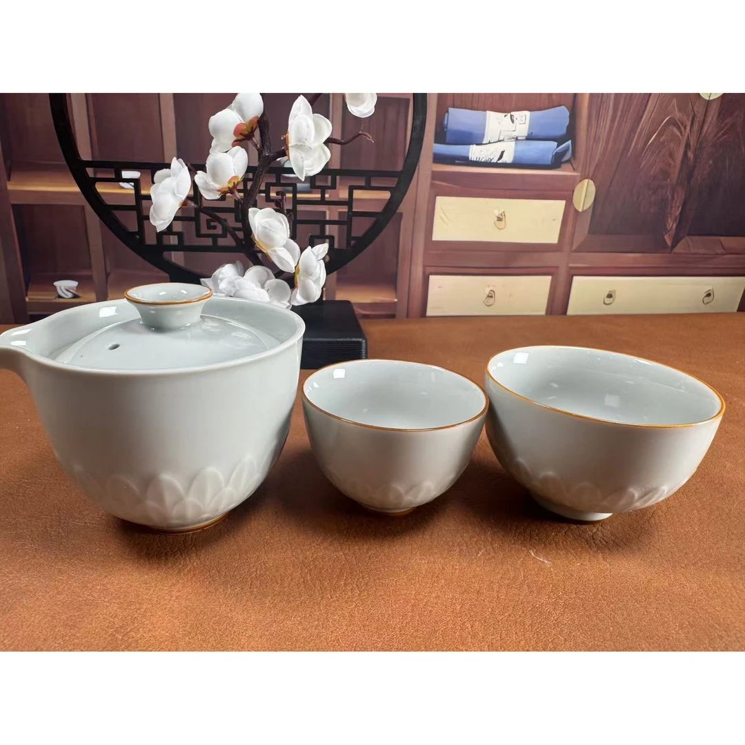 便携式旅行茶具快客杯套装2135简约陶瓷