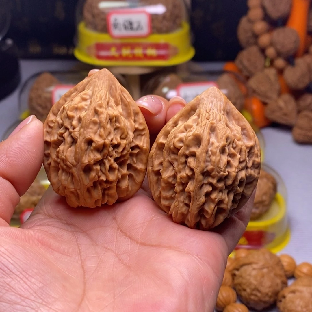 把件文玩核桃华*鸡心40尺