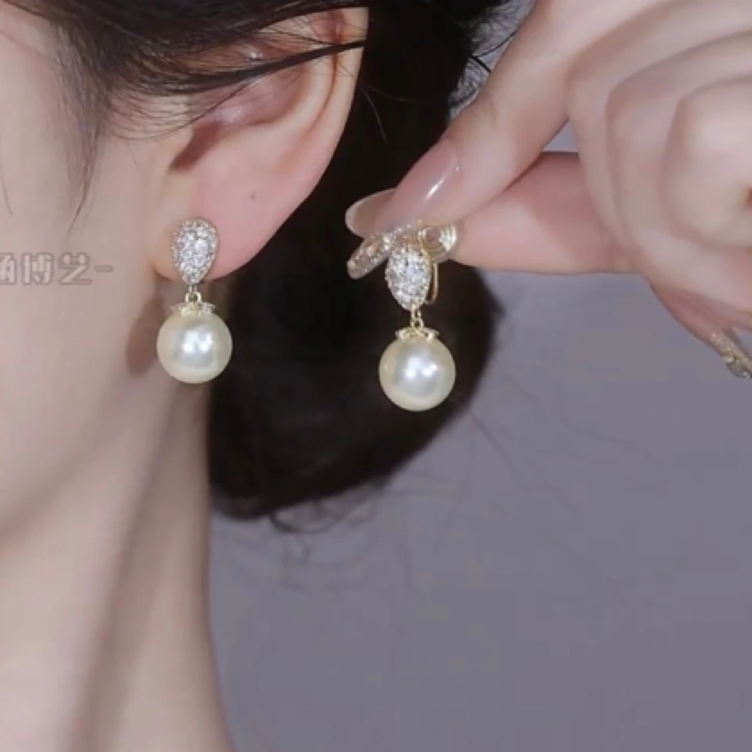 铜合金耳饰 优雅气质百搭新款无耳洞蚊香盘耳夹