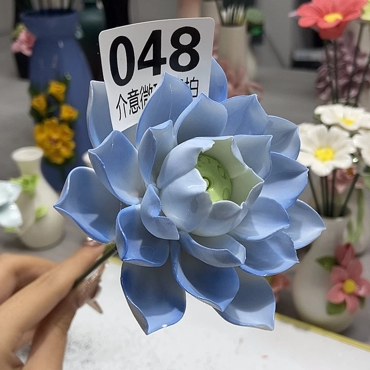 陶瓷纯手工捏花设计