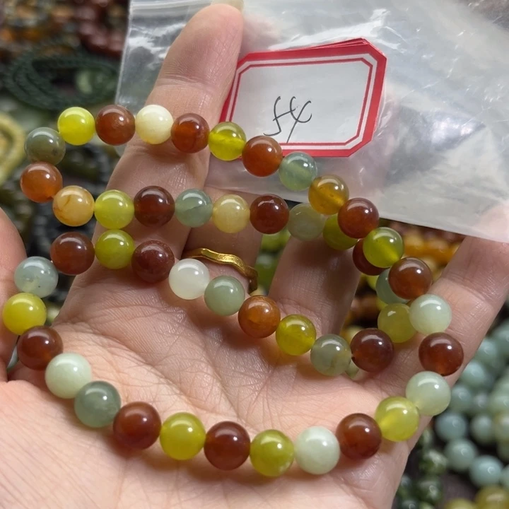 蛇纹石玉未镶嵌手链