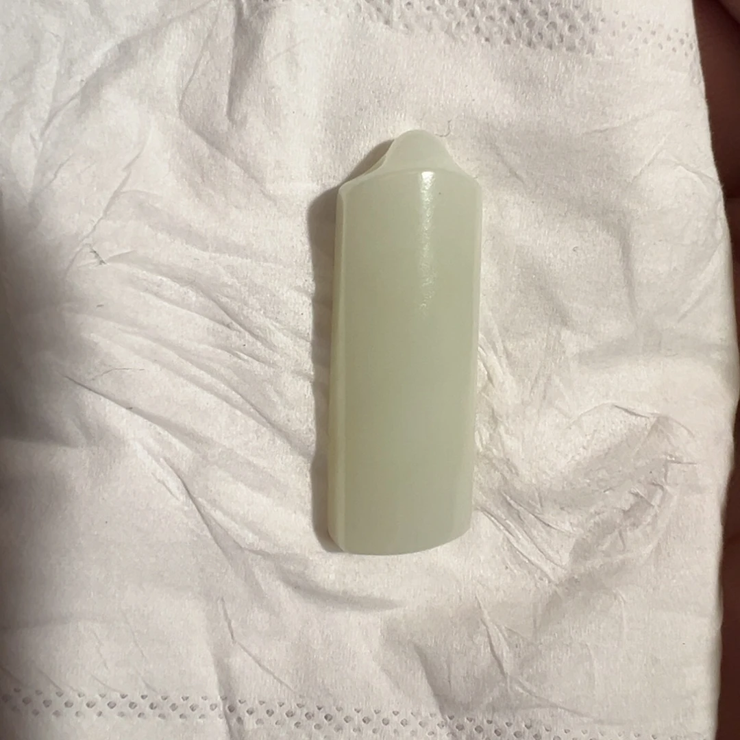 和田玉未镶嵌颈饰且末文人牌34.6/12.4/6.9mm