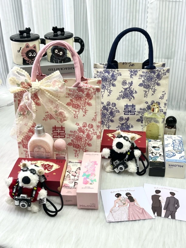 女伴娘伴手礼创意手提袋结婚喜糖回礼高级感礼品袋