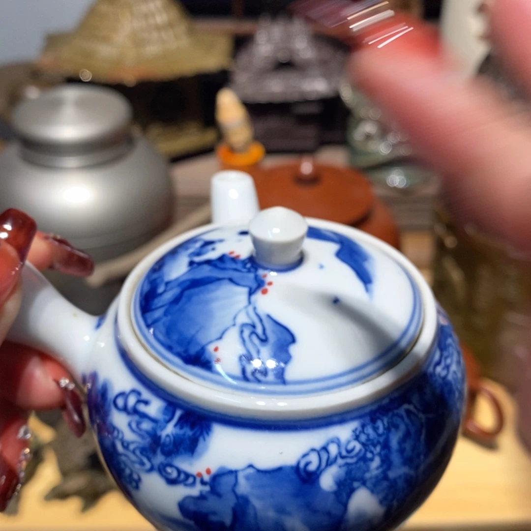 紫砂茶壶密胺手绘陶瓷