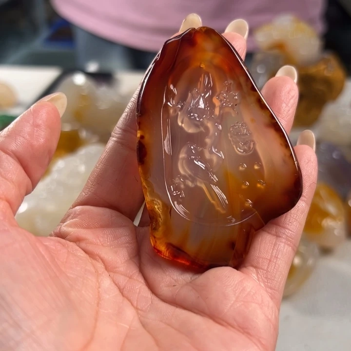 玛瑙/玉髓吊坠(不含链)未镶嵌