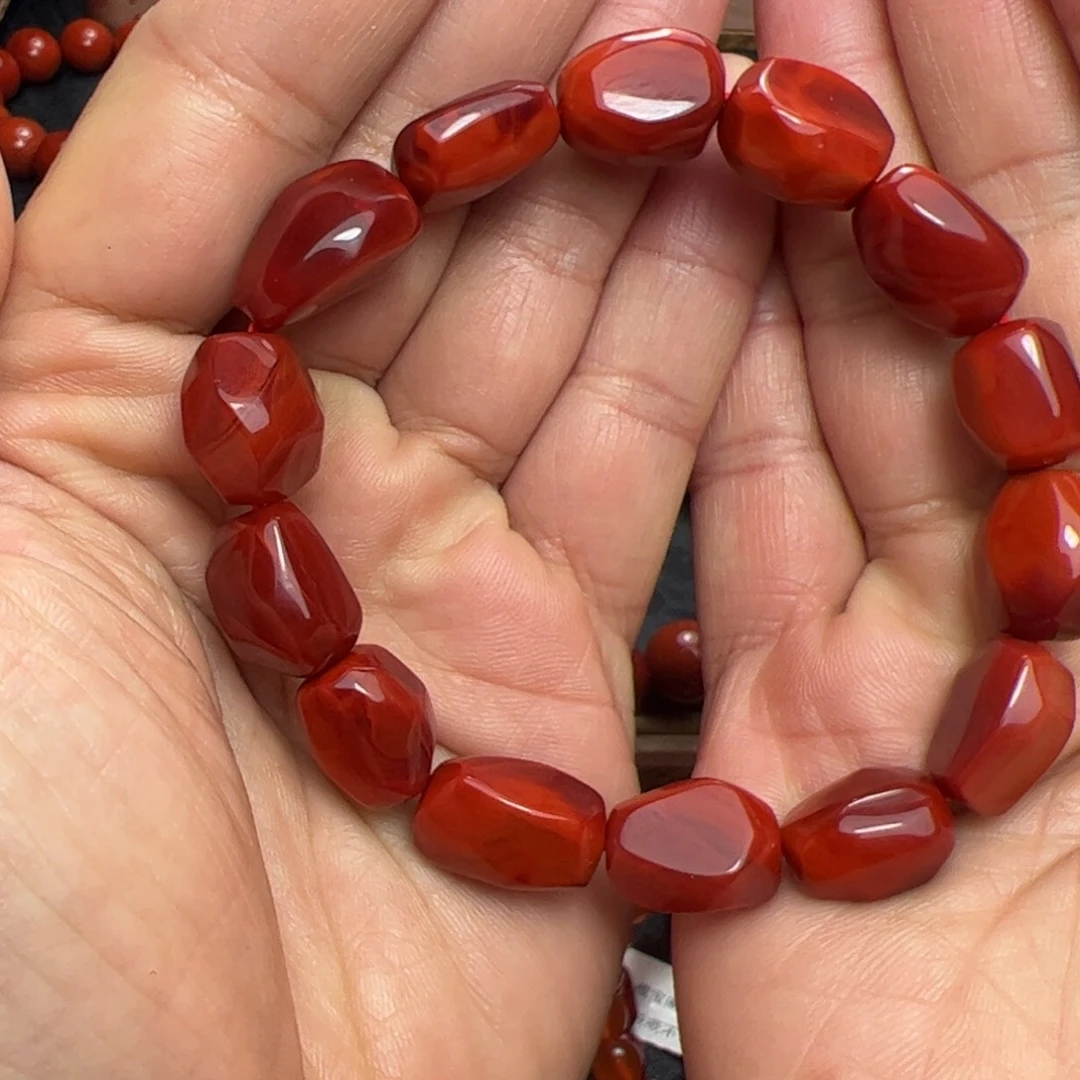 夏***草南红玛瑙未镶嵌手串
