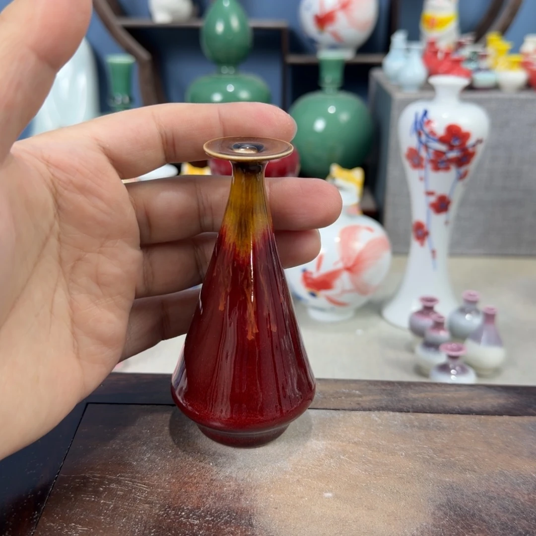 陶瓷手工小花器摆件