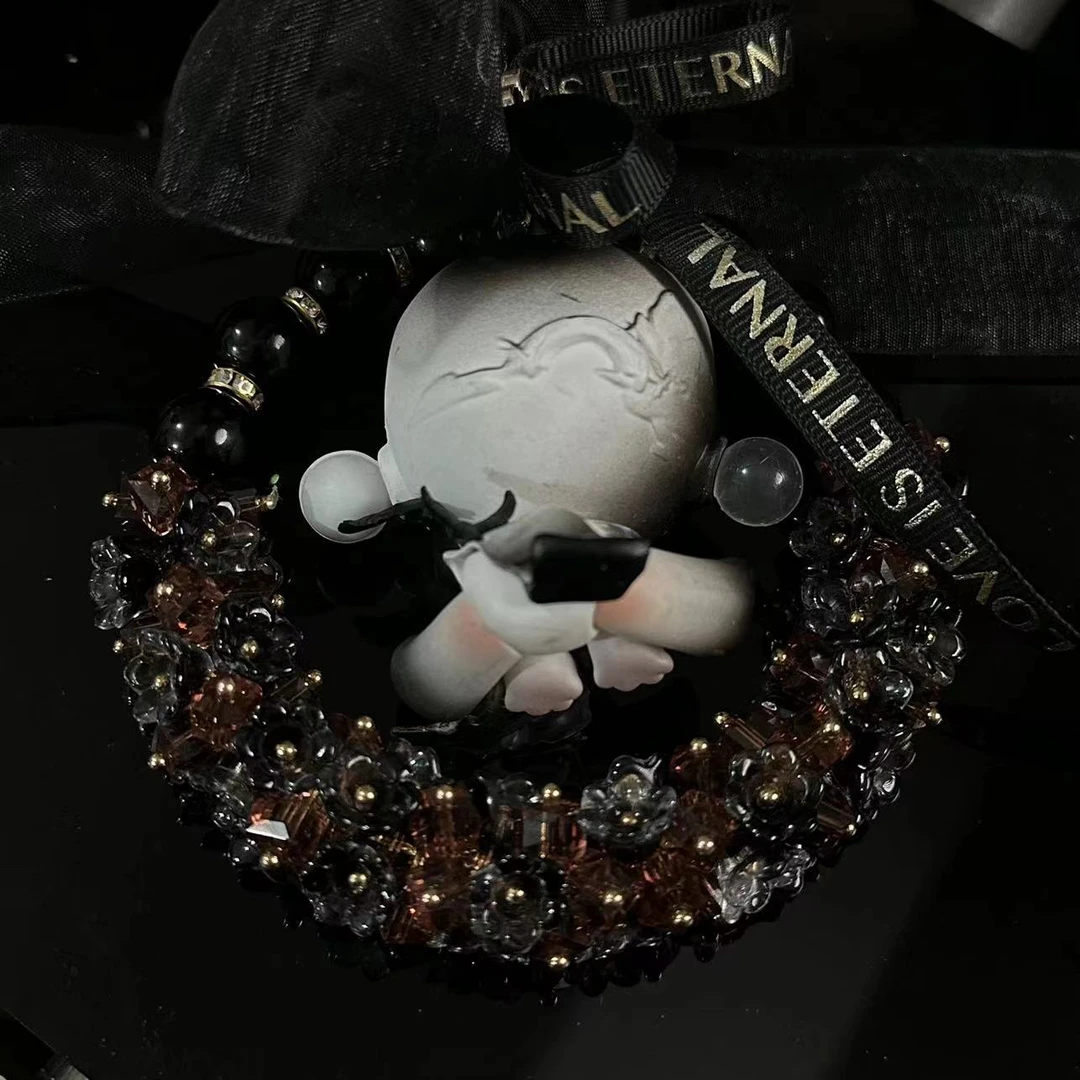 铜合金吊坠 小众设计感花朵车挂件-38203