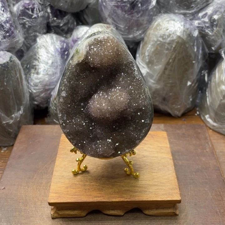 紫晶未镶嵌摆件紫晶