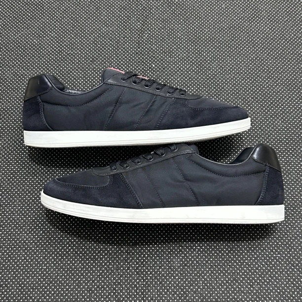 95新 Prada/普拉达 42码 28cm 黑色 红标 麂皮 穿几次 板鞋