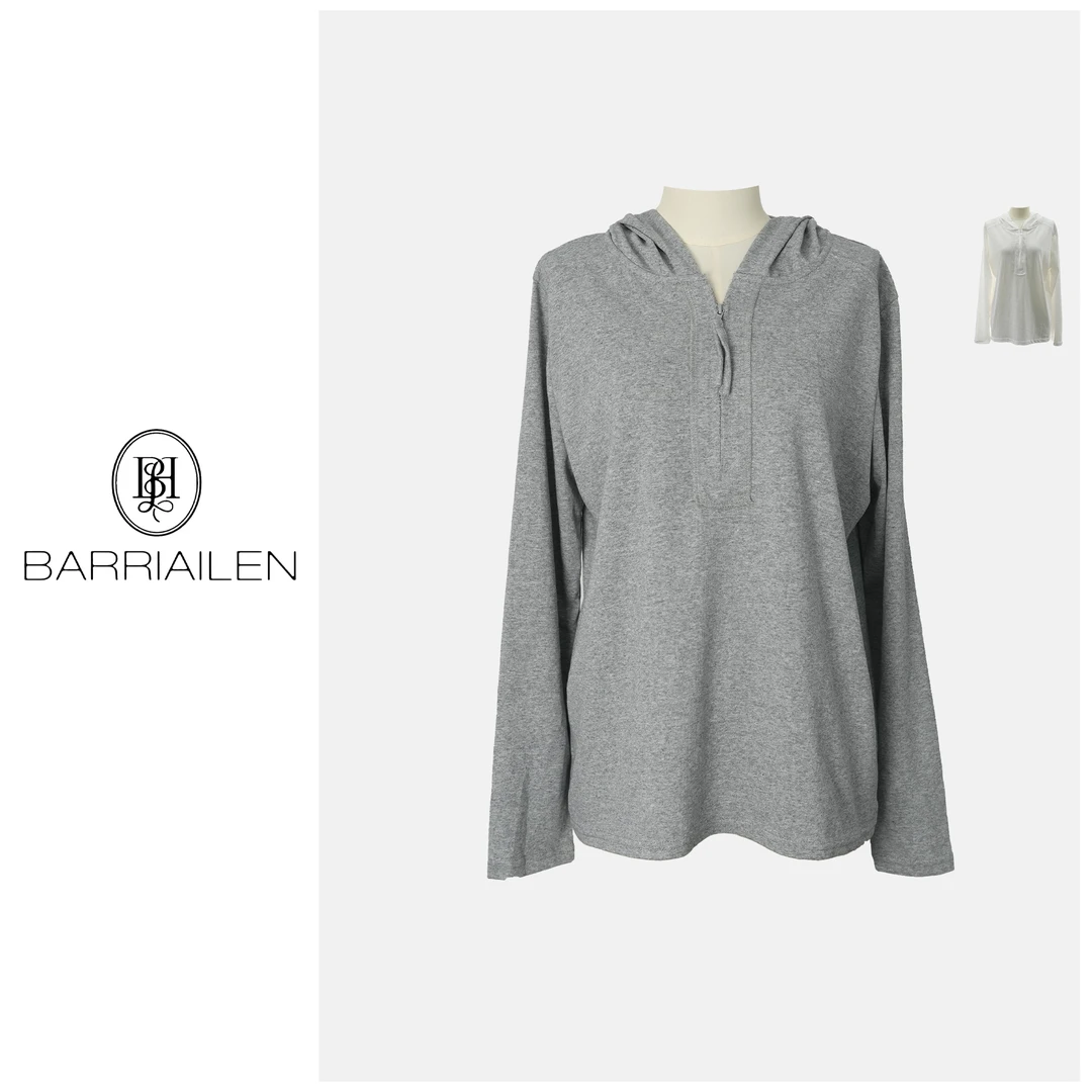 BARRIAILEN | 连帽套头运动时尚户外休闲长袖T恤-24793