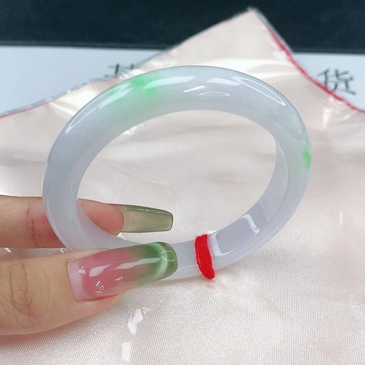 翡翠未镶嵌手镯圈52.8，04124