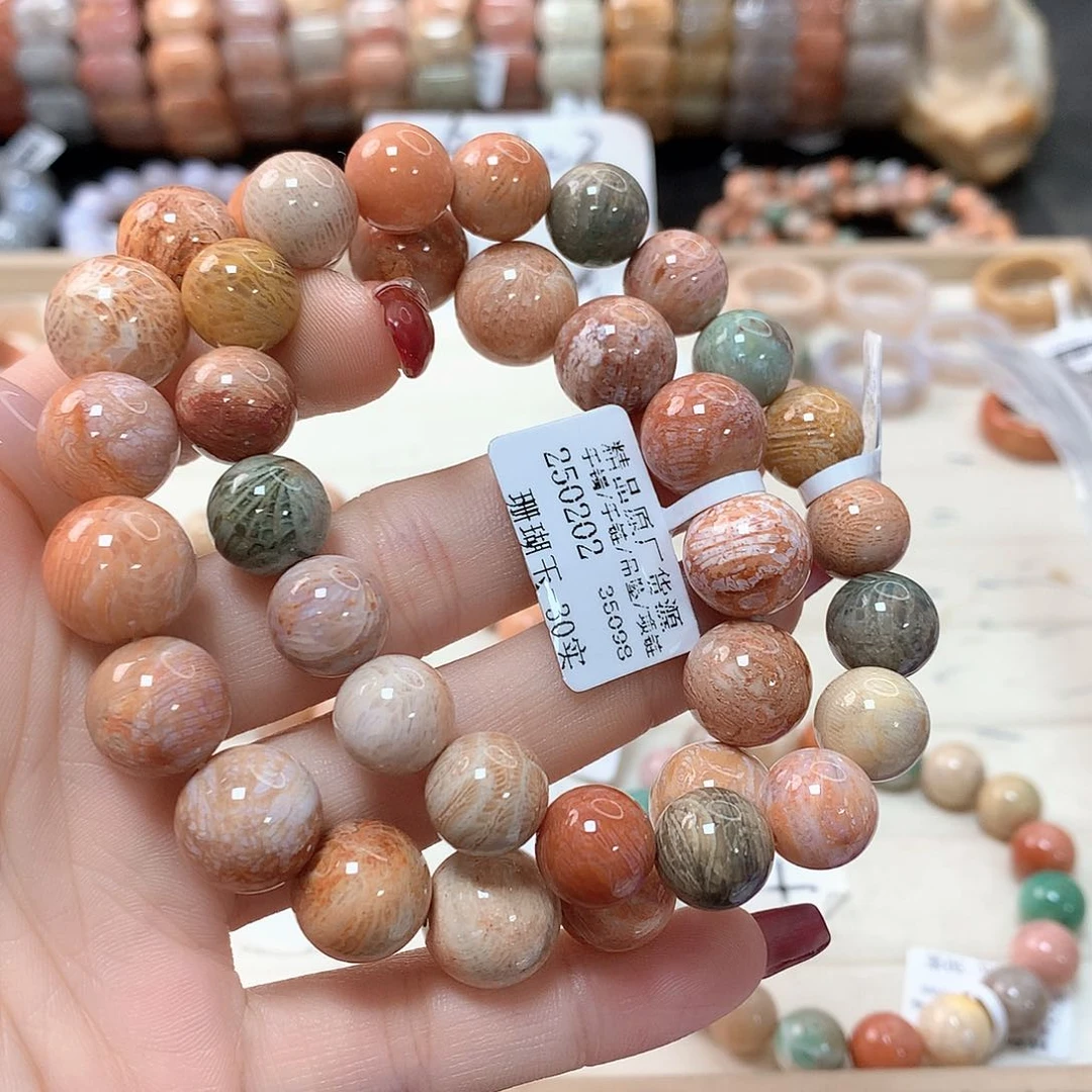 硅化珊瑚（珊瑚玉）手链未镶嵌A****e106