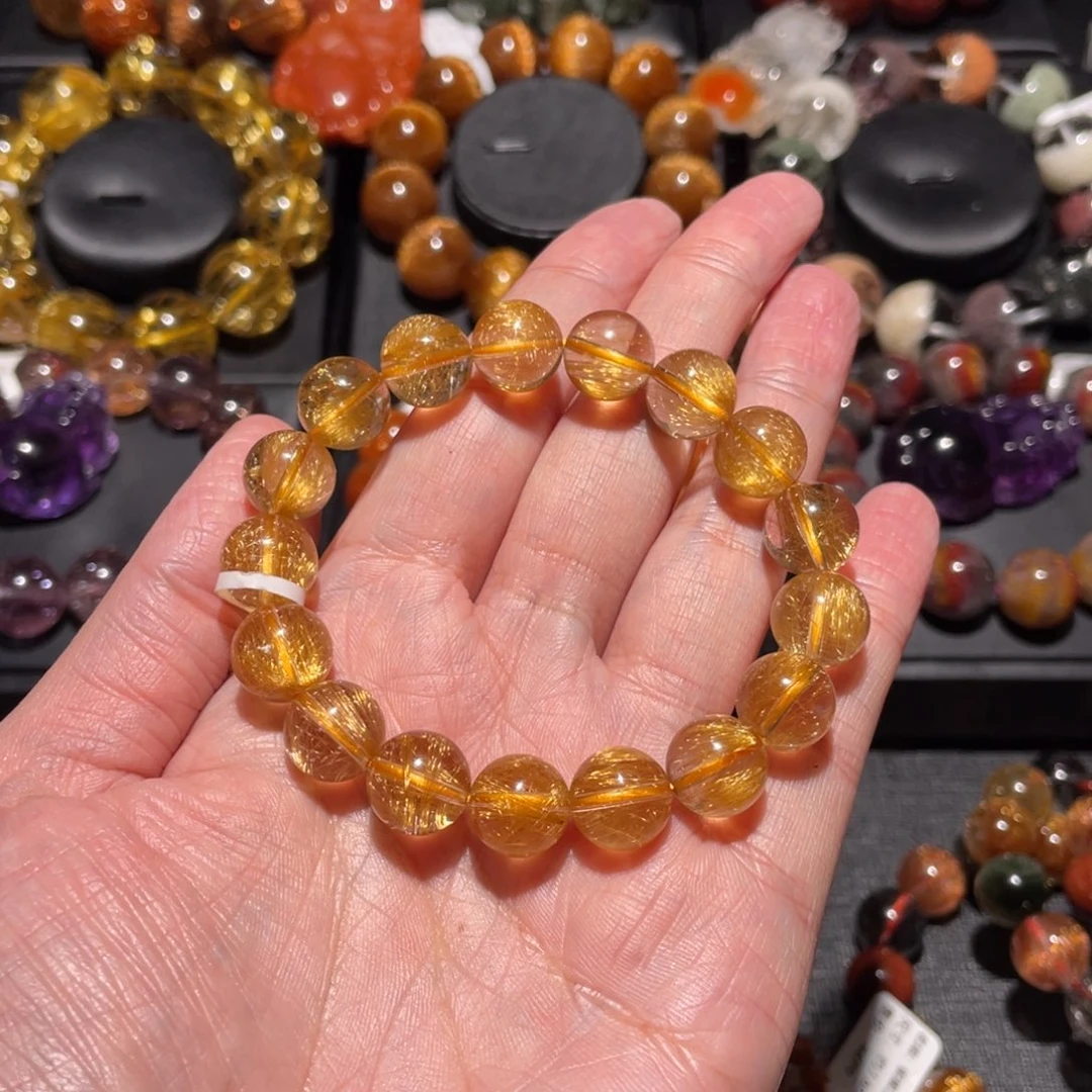 水晶手链未镶嵌发晶11mm